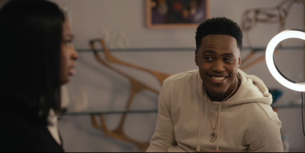 Tash Jordan as Nathan in a scene from Bel-Air